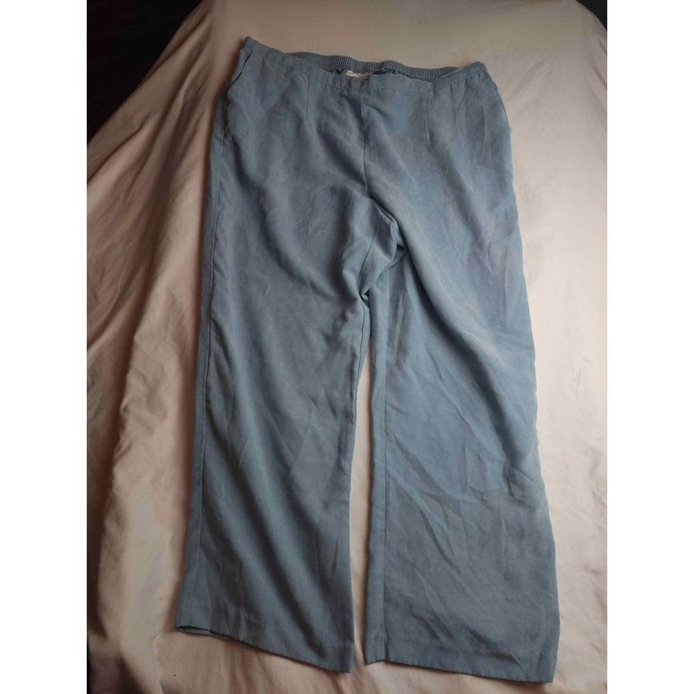 Alfred Dunner Pull On Pants Womens‎ Size 22W Blue Classic Timeless Minimalist
